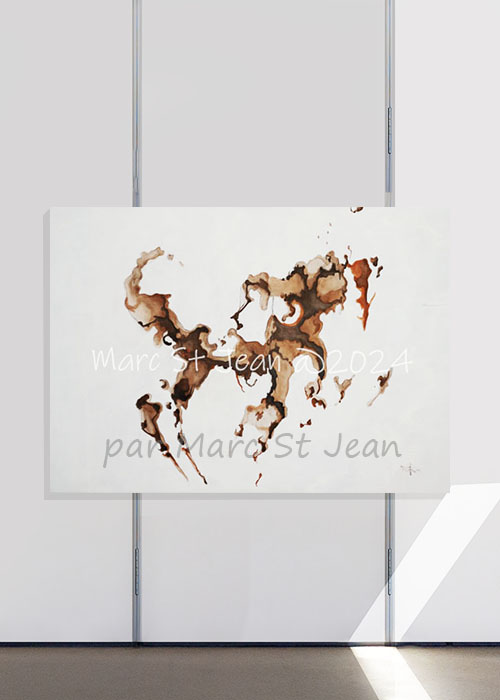 Peinture à l'huile Caballo en contexte